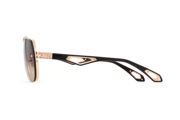 Maybach Eyewear - The King I (18k Solid Rose Gold | Tiramisu | Umber Brown Gradient)