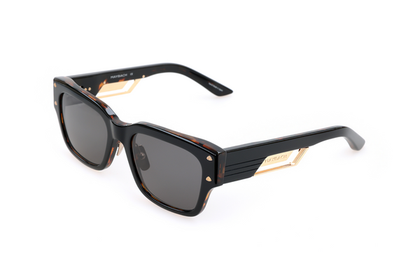 Maybach Eyewear - The Rebel II (22k Mellow Gold Plated | Black/Tortoise | Dark Grey)