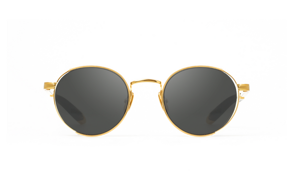 Maybach Eyewear - The Boulevard I (24k Gold Plated | Tortoise/Velvet | Dark Grey)
