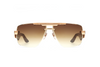 Maybach Eyewear - The President II (22k Mellow Gold Plated | Aruba Blue Madrone/Maple/Walnut Burr | Light Bronze Gradient)