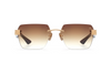 Maybach Eyewear - The Magic I (22k Mellow Gold Plated | Turquoise BEM/Mother-of-Pearl/Karelian Birch Burr/Ebony | Light Bronze Gradient)
