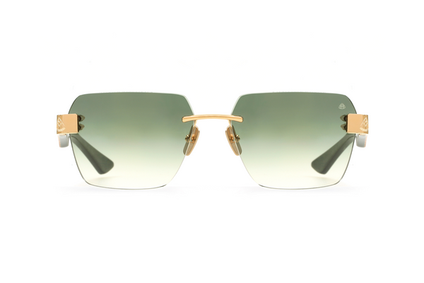 Maybach Eyewear - The Magic I (22k Mellow Gold Plated | Karelian Birch Burr/Mother-of-Pearl/Ebony/Forrest Green BEM | Gren Gradient)