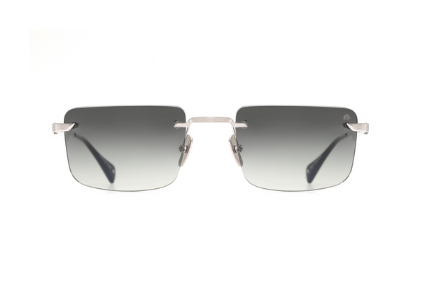 Maybach Eyewear - The Wolf I (Palladium Plated | Black | Blue/Grey Gradient)
