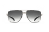 Maybach Eyewear - The Dawn I (Platinum Plated | Black Satin/Black/Velvet | Blue/Grey Gradient)