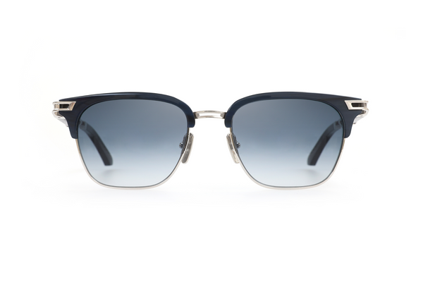 Maybach Eyewear - The Dean I (Palladium Plated | Night Blue | Blue/Grey Gradient)