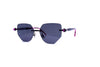Kuboraum - Mask P58 (Black Matt/Black Shine/Havana Fuchsia)