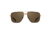 Maybach Eyewear - The Dawn I (18k Champagne Gold Plated | Black Satin/Dark Tortoise | Light Bronze)