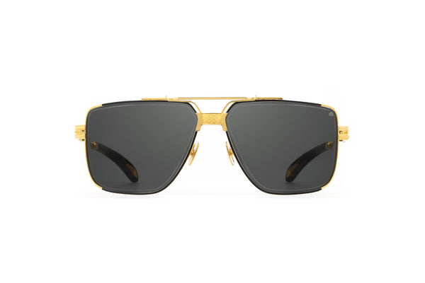 Maybach Eyewear - The Dawn I (24k Gold Plated | Black Satin/Tortoise/Velvet | Dark Grey)