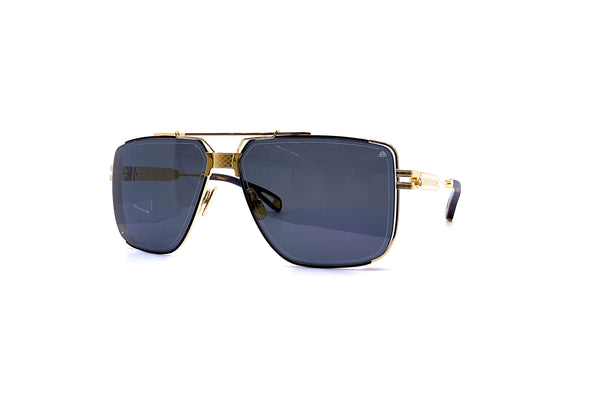 Maybach Eyewear - The Dawn I (24k Gold Plated | Black Satin/Tortoise/Velvet | Dark Grey)
