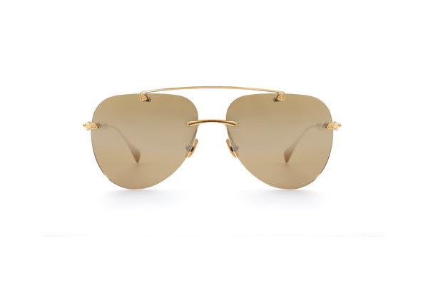 Maybach Eyewear - The Skyline I (24k Gold Plated | Gold/Palladium Plated | Light Bronze Gradient Mirror)