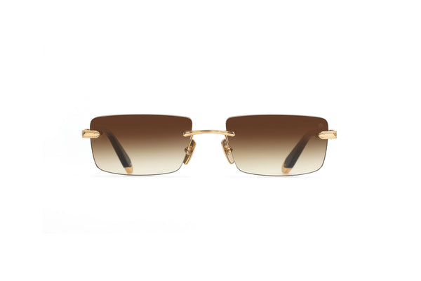 Maybach Eyewear - The Symphony I (22k Mellow Gold Plated | Black | Light Bronze Gradient)