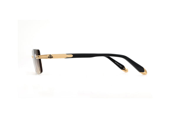 Maybach Eyewear - The Symphony I (22k Mellow Gold Plated | Black | Light Bronze Gradient)