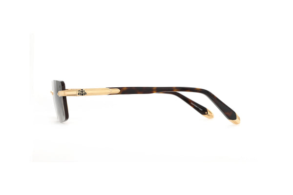Maybach Eyewear - The Symphony I (22k Mellow Gold Plated | Tortoise | Blue/Grey Gradient)