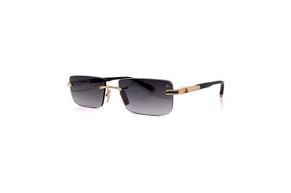 Maybach Eyewear - The Symphony I (22k Mellow Gold Plated | Tortoise | Blue/Grey Gradient)
