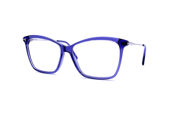 Tom Ford - Blue Block Cat Eye Opticals TF5687-B (Transparent Purple)