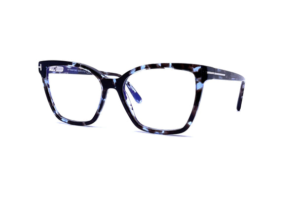 Tom Ford - Blue Block Cat Eye Opticals TF5812-B (Blue Havana)