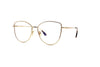 Tom Ford - Blue Block Soft Cat Eye Opticals TF5667-B (Gold)