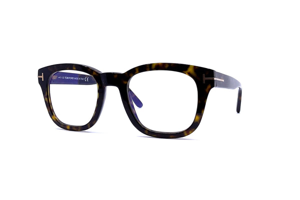 Tom Ford - Blue Block Soft Square Opticals TF5542-B (Dark Havana)