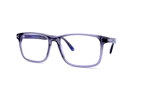 Tom Ford - Blue Block Square Opticals TF5752-B (Shiny Grey Crystal)