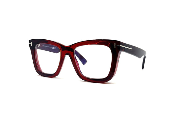 Tom Ford - Blue Block Square Opticals TF5881-B (Shiny Red Crystal)