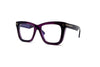 Tom Ford - Blue Block Square Opticals TF5881-B (Shiny Purple Crystal)