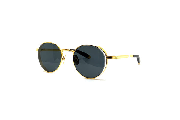 Maybach Eyewear - The Boulevard I (24k Gold Plated | Tortoise/Velvet | Dark Grey)