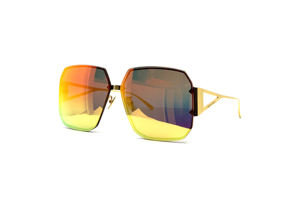 Bottega Veneta - BV1085SA (Gold | Gold Flash Mirror)