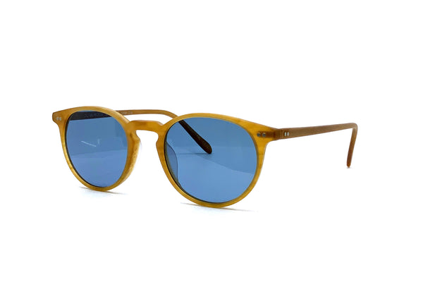 Oliver Peoples - Riley Sun (Semi-Matte Amber Tortoise | Cobalto)
