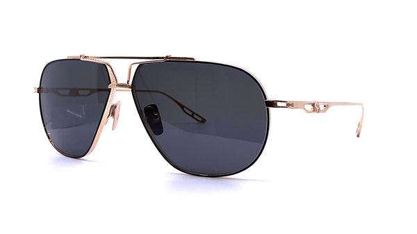 Maybach Eyewear - The Commander I (18k Solid Rose Gold Plated | Dark Grey)