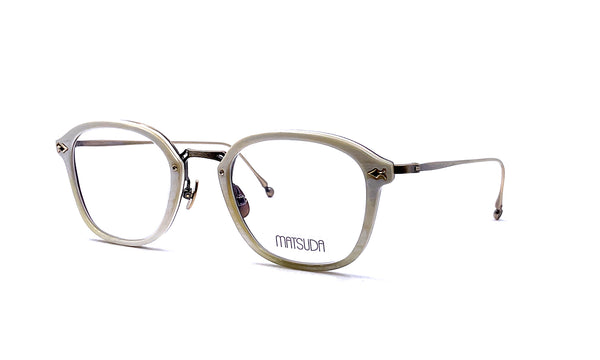 Matsuda - M9016 (White Horn | Brushed Silver)