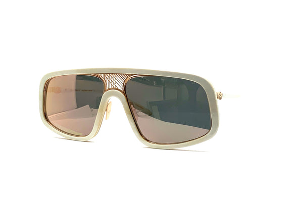 Maybach Eyewear - The Creator I (18k Rose Gold Plated | White Chocolate | Grey - Rose Gold Super Mirror)