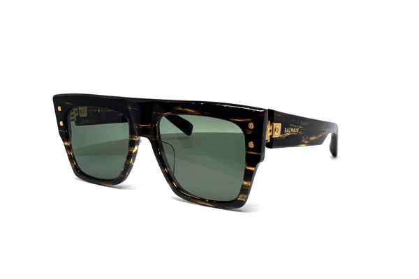 Balmain - B-I (Dark Brown Swirl/Gold)