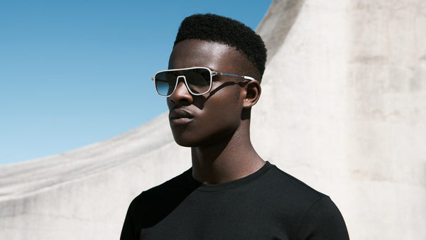 Maybach Eyewear - The Architect II (18k Champagne Gold Plated | White Burr/Ebony | Grey Gradient)