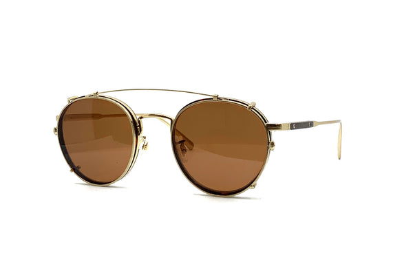 Oliver Peoples - Artemio w/ Clip-On (Brushed Gold/Dark Mahogany | Persimmon)