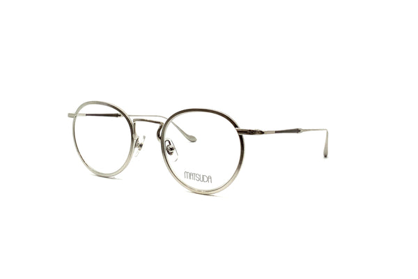Matsuda - M3058 (Brushed Silver) with Sun Clip